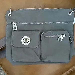 Baggallini Bags Baggallini Sydney Brown Nylon Zippered